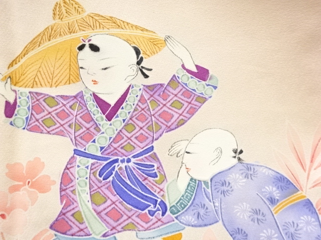 JAPANESE KIMONO / ANTIQUE KIMONO / SILK / CHILDREN